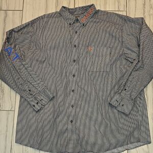 Ariat Black and White Geometric Button Down Shirt